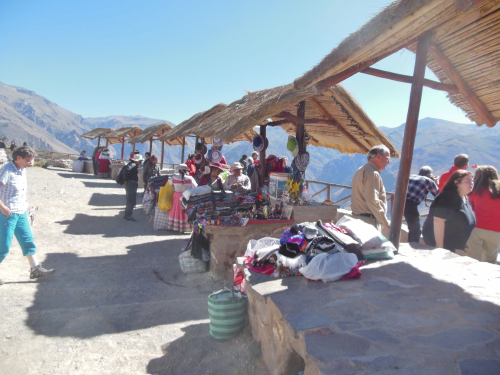 Marktstände in den Anden