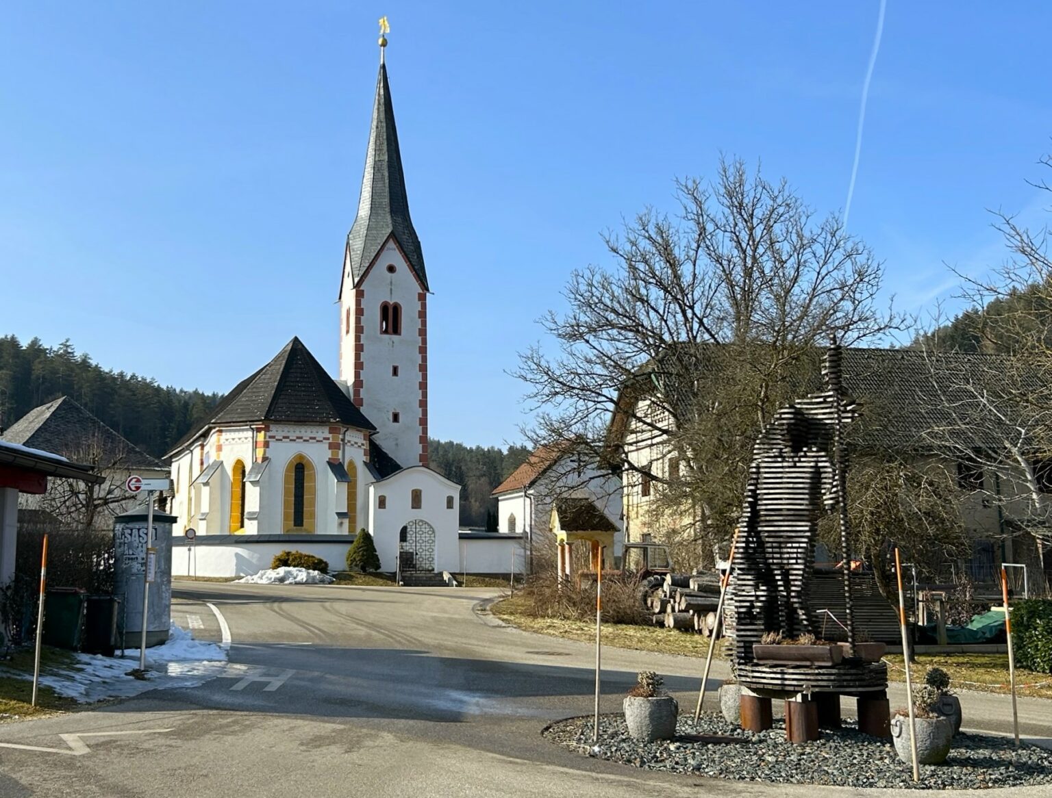 Unterwegs auf den Spuren der Koralmbahn zur Jauntalbrücke Nord in Eis ...